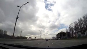 Timelapse полный круг по МКАД за 3 минуты 50 секунд
