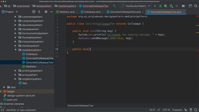 Software design patterns in Java - Mediator Pattern
