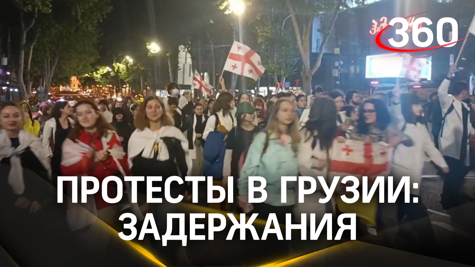 Силовики задержали граждан России и США на митинге из-за закона об иноагентах в Тбилиси