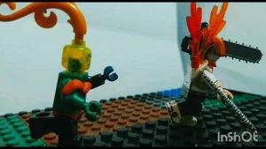 Лего Анимация | Человек/Бензопила/ против   Демона