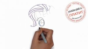 Как нарисовать пони рарити картинки  Нарисованные быстро и легко пони рарити