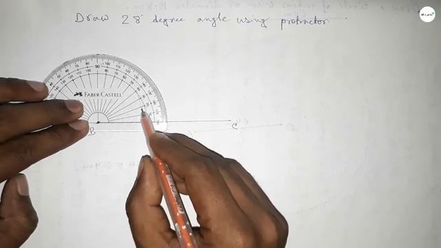 How to draw 28 degree angle using protractor. shsirclasses. смотреть онлайн