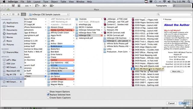 032 Indesign CS6 0501 Placing Text From Word Processing Applications смотреть онлайн