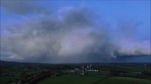 DJI Mavic 2 Pro - Dusk Convection & Hail Shower Near Cookstown