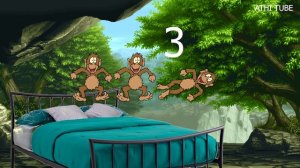 Five Little Monkeys Jumping on the bed | Maths Rhyme | Nursery Rhymes| Super simple kid song