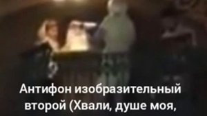 Антифон изобразительный второй (Хвали, душе моя, Господа) напев Во Царствии саровской пустыни
