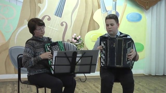 Дуэт баянистов: Владимир Березкин, Фролова Л.М. - "Подмосковный хоровод". Обработка Л. Смеркалова смотреть онлайн