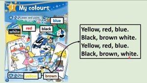 Kid's Box Starter - Unit 3 - My Colours - 2 - Say the chant.