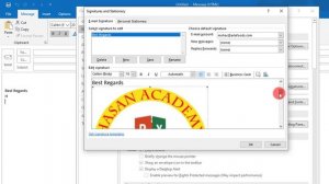 How to Add Signature with logo in Outlook,2016,2019 & 365|Bangla Tutorial