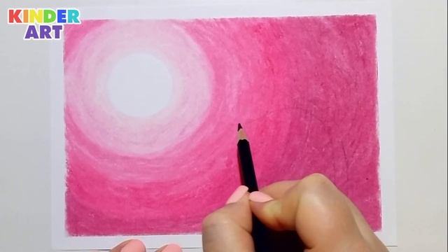 Влюбленные птички на качелях ❤ Рисунок масляной пастелью на день святого Валентина смотреть онлайн