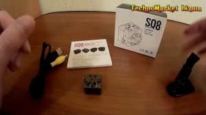 Мини камера SQ8 с датчиком движения и ночным видением полный видео обзор инструк