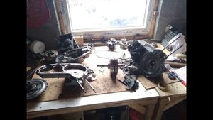 Парень купил старый мотоцикл "Минск 125", и восстановил./ Фото наброски как восстановить "Минск 125