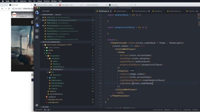 React Hooks Tutorial - A Crash Course on Styled Components, JSX, React Router, and HOC