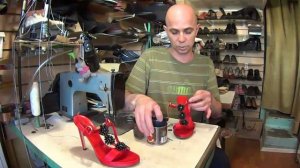 Как увеличить длинну ремешков на босоножках. Ремонт обуви.