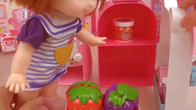 Детские Куклы Фрукты Желе Мороженое Чайник Игрушки Детские Доли Кухня Игры