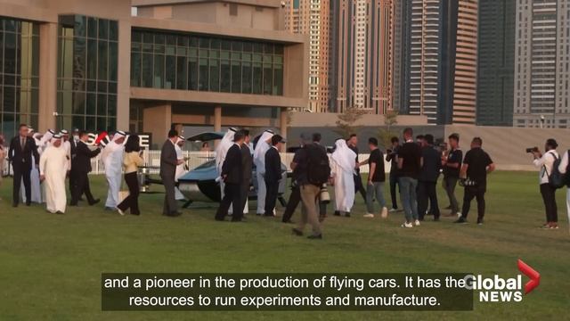 XPeng's flying car makes 1st public flight in Dubai смотреть онлайн
