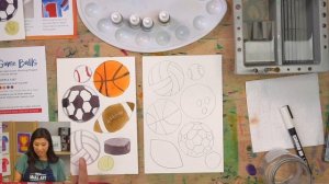 Game Balls ? Easy Kids Watercolor Art Lesson by Nicole Miyuki of Let's Make Art