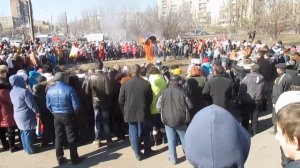 проводы масленицы на ХБК город Шахты.