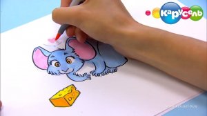 Как нарисовать мультяшную мышку? Как нарисовать #1