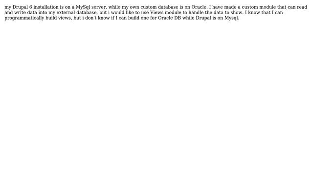 Drupal: Views and external DB Oracle смотреть онлайн