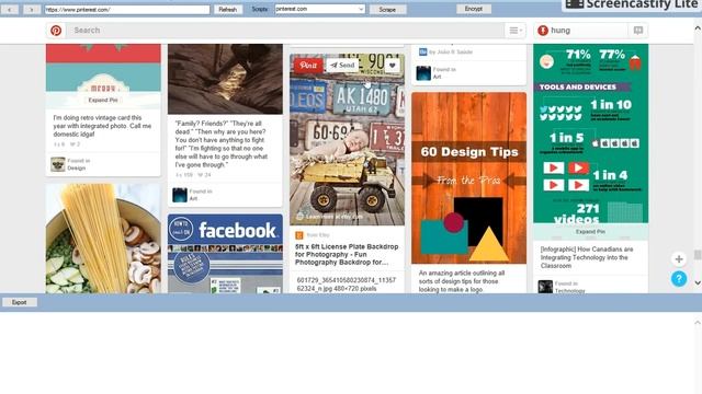 Pinterest scraping - scrape outer URL of Pinterest Image - BrowserScraper