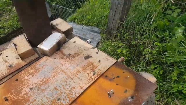 Быстрый подогрев бассейна своими руками. Часть 2. Греем бассейн печкой с дровами