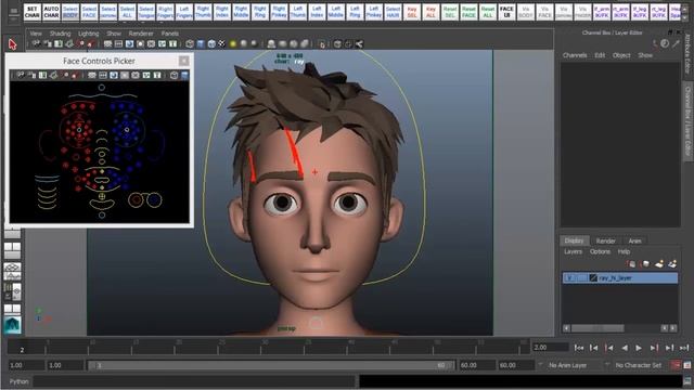 Графические формы в лице отрывок курса Лицевая анимация: Крупный план