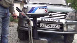 Запуск лод.мотора  ,,TOHATSU 5,,