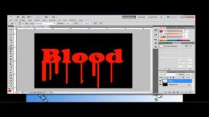 How to make blood text in Photoshop cs5