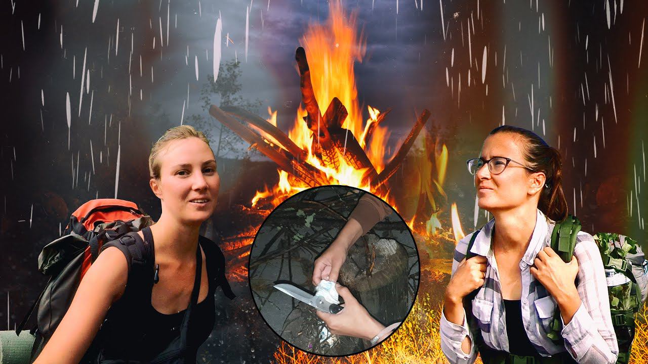 Часть 16. КАК РАЗЖЕЧЬ КОСТЁР ПОСЛЕ ДОЖДЯ? УРОКИ ВЫЖИВАНИЯ ОТ ДЕВЧОНОК ЛиС. Поход в Припять 2020. смотреть онлайн