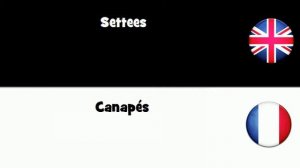 APPRENDRE L'ANGLAIS = Canapés