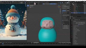 Blender 4.0 Курс для новичков - Снеговик. Урок 4. Авторетопология с аддоном Quadremesher