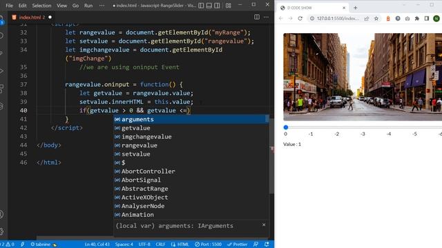 How To Change The Images Based On The Range Slider | Range Slider with Image Swap смотреть онлайн