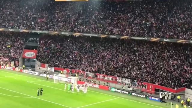 Players Ajax Celebrate With Fans After 4-1 Win Against Lyon (03/05/3017)