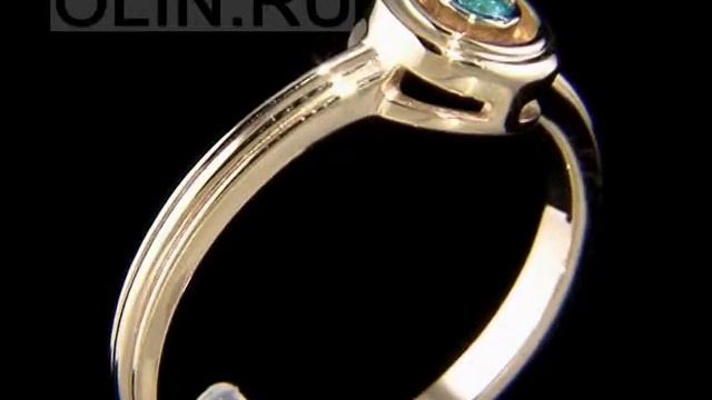 Кольцо золотое с изумрудом