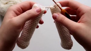 Соединение ножек амигуруми