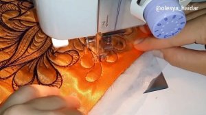 СВОБОДНО-ХОДОВАЯ объёмная машинная стёжка...часть 2 из 3-ёх... Олеся Хайдар