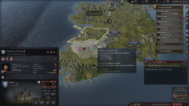 Lets Play Crusader Kings 3 Roleplay: Royal Control - 1066 Isle of Man Inheritance Series #16