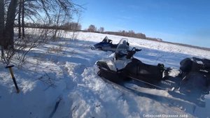 На снегоходах по дикой Сибири.Ямаха профешнл 2