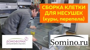 Сборка клетки для кур-несушек и перепелов-несушек "Сомино" и "Домоферма"