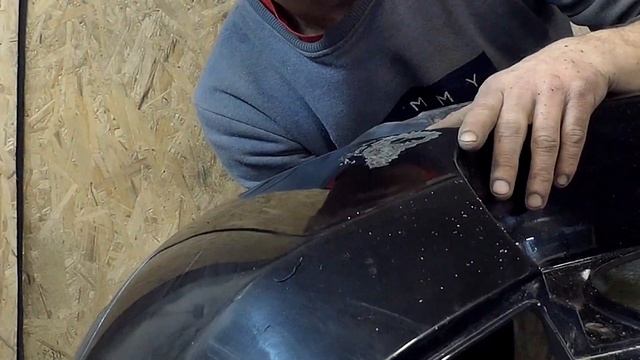 Восстановление бампера дастер