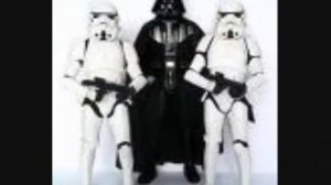 Darth Vader and the Storm Troppers Following the Leader