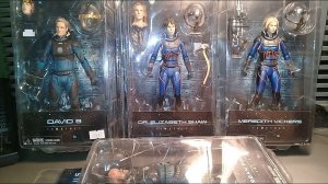 Review! Neca David 8, Dr. Elizabeth Shaw, Meredith Vickers and Sean Fifield, from Prometheus Film!