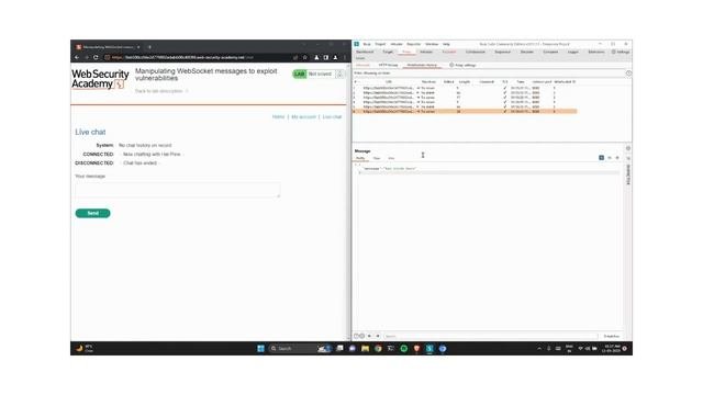Lab: Manipulating WebSocket Messages To Exploit Vulnerabilities