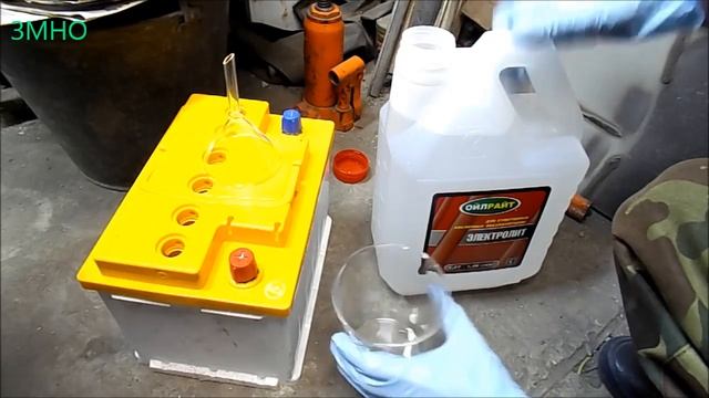 Ввод в эксплуатацию сухозаряженного автомобильного аккумулятора. смотреть онлайн