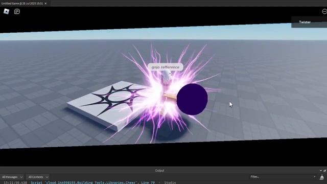 Hollow Purple ROBLOX Recreation смотреть онлайн