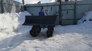 Мотоблок с отвалом (подъёмным)