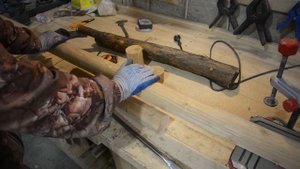 Токарный резец из советского  напильника.