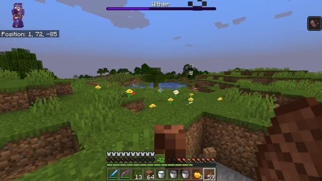 Minecraft Bedrock Wither fight (... but java) смотреть онлайн