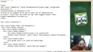 Maquetacion web con Bootstrap (clase 8) - Ventana Modal Emergente